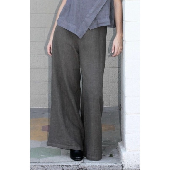 bryn Walker Pants - Bryn Walker Long Wide Lagenlook Palazzo Pants
